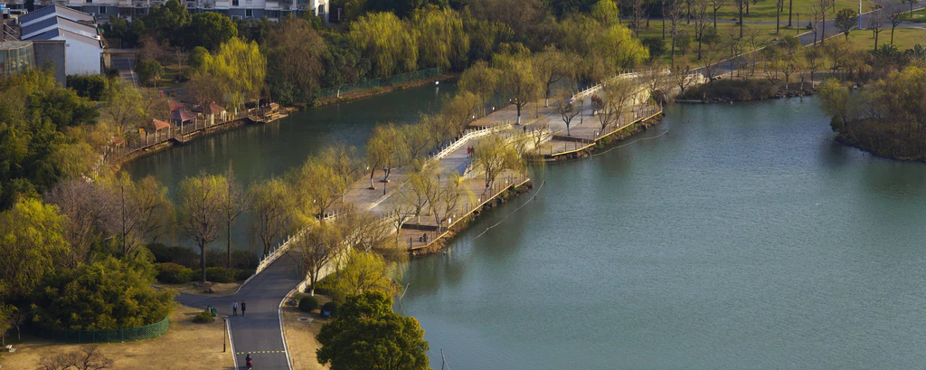 上海市中心酒店公园景观